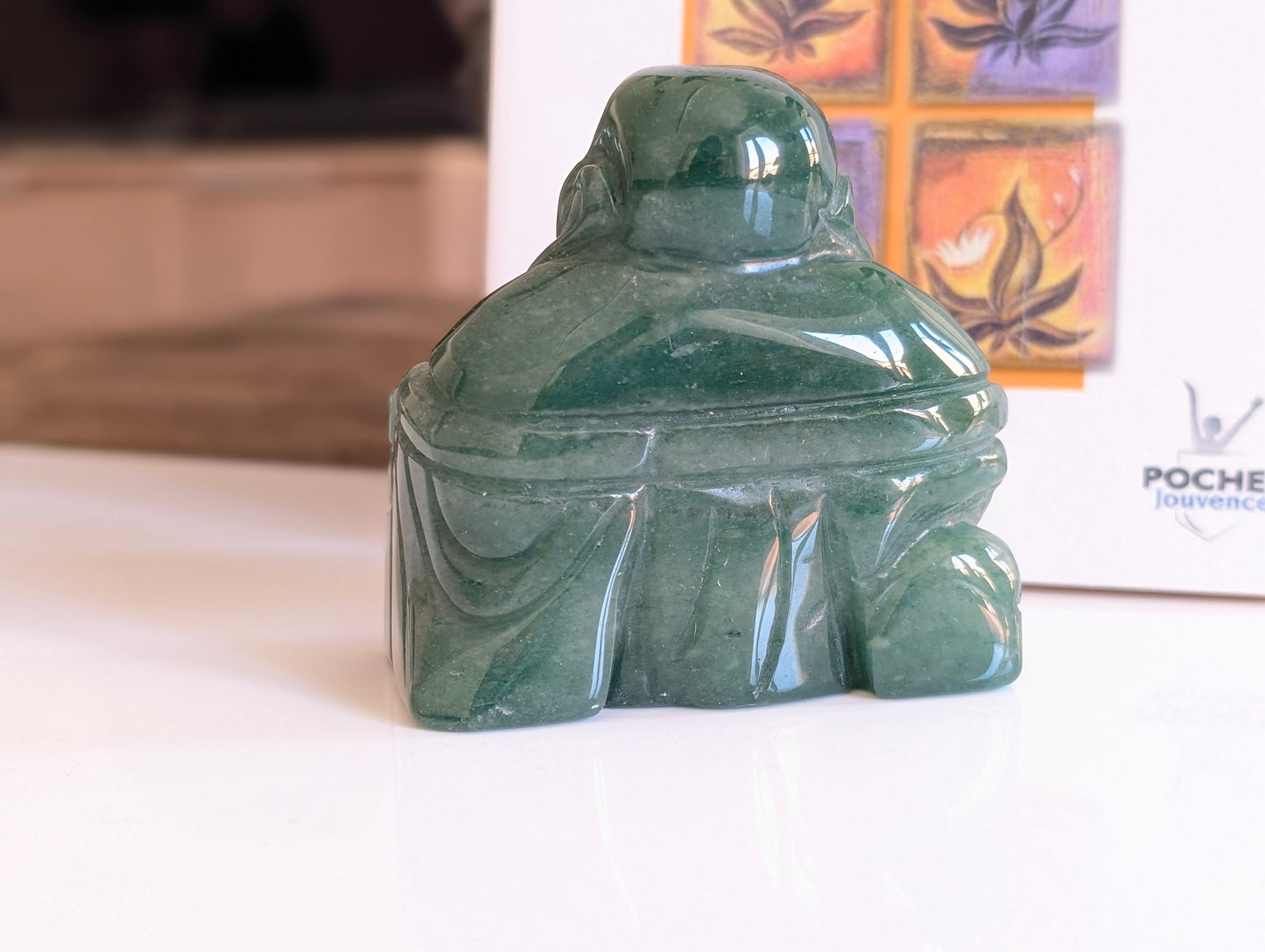Bouddha en aventurine verte