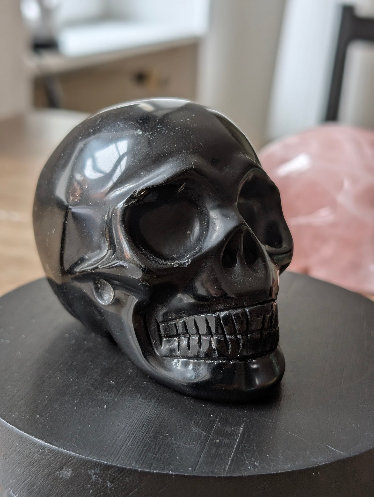 Statue obsidienne noire ABÎMÉ prix bradé