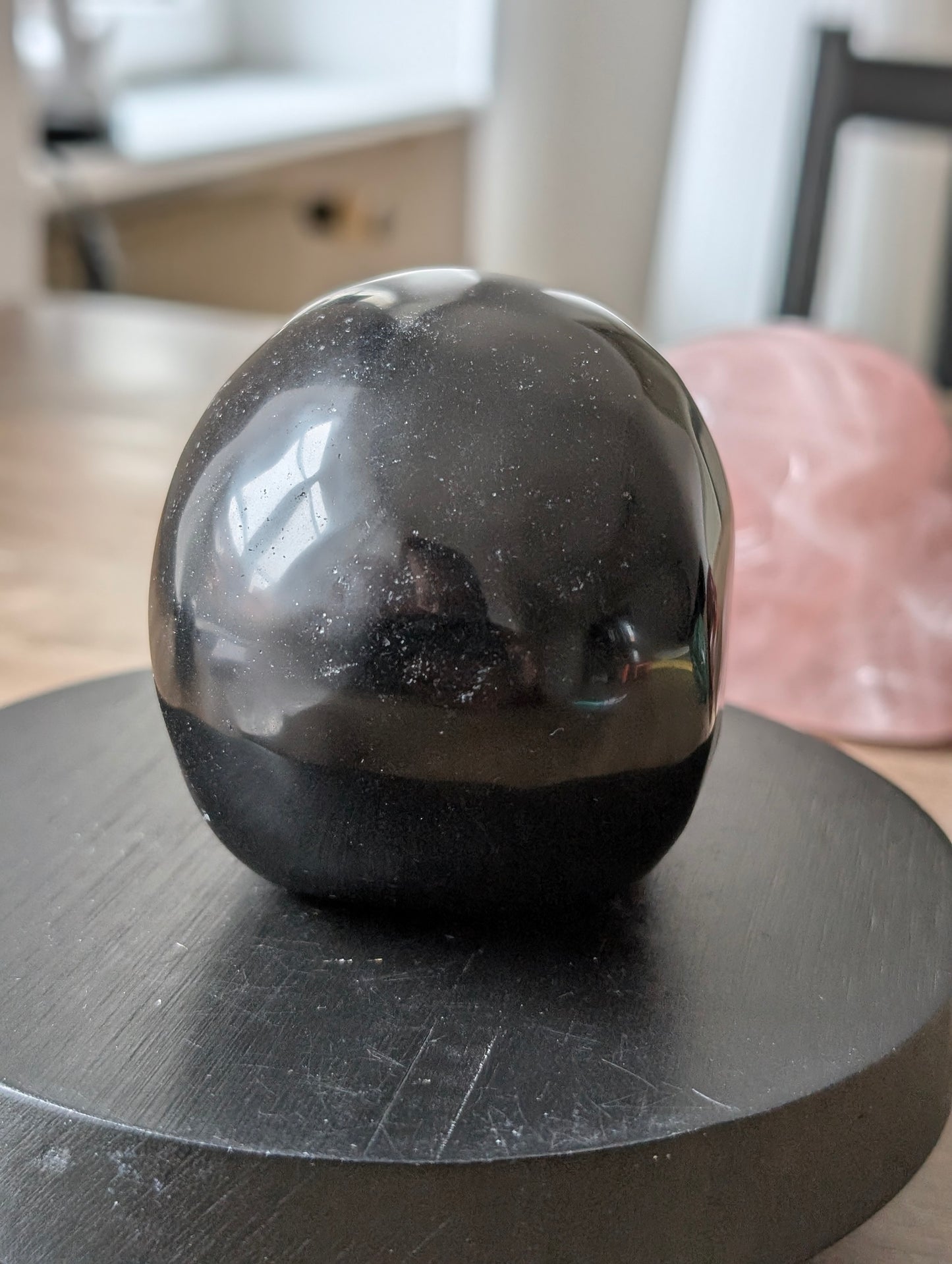 Statue obsidienne noire ABÎMÉ prix bradé