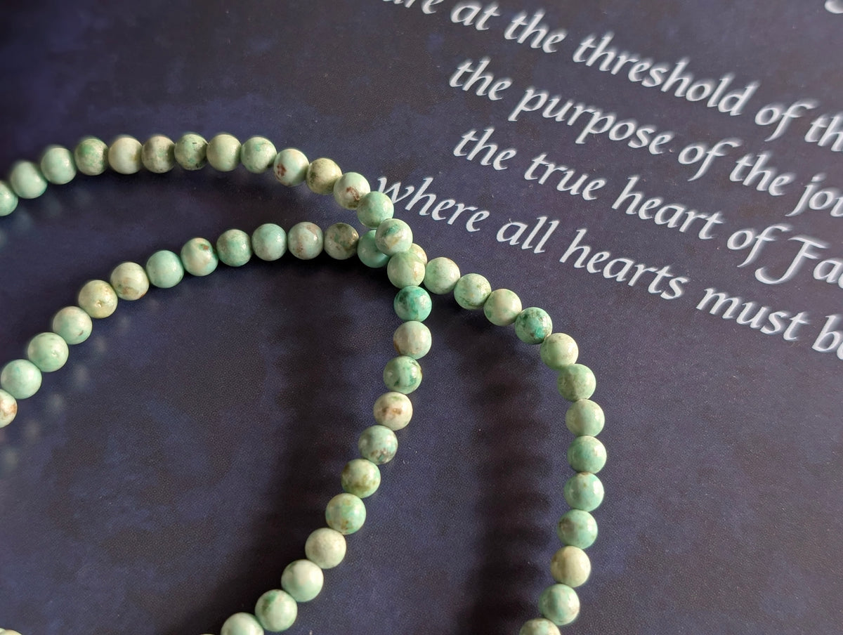 Bracelet 4mm turquoise Perou