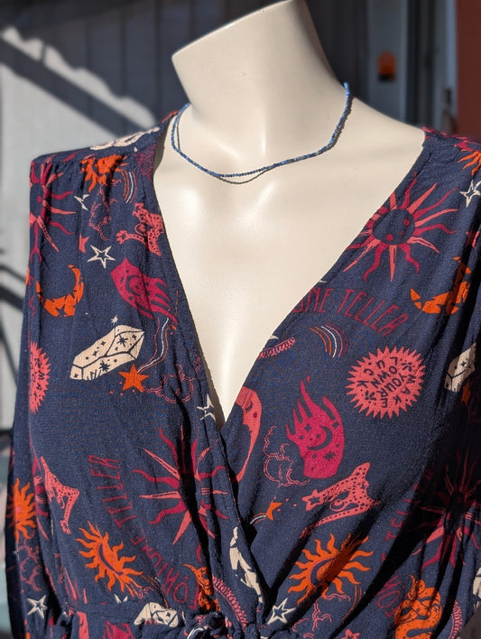 Collier ras du cou lapis lazuli