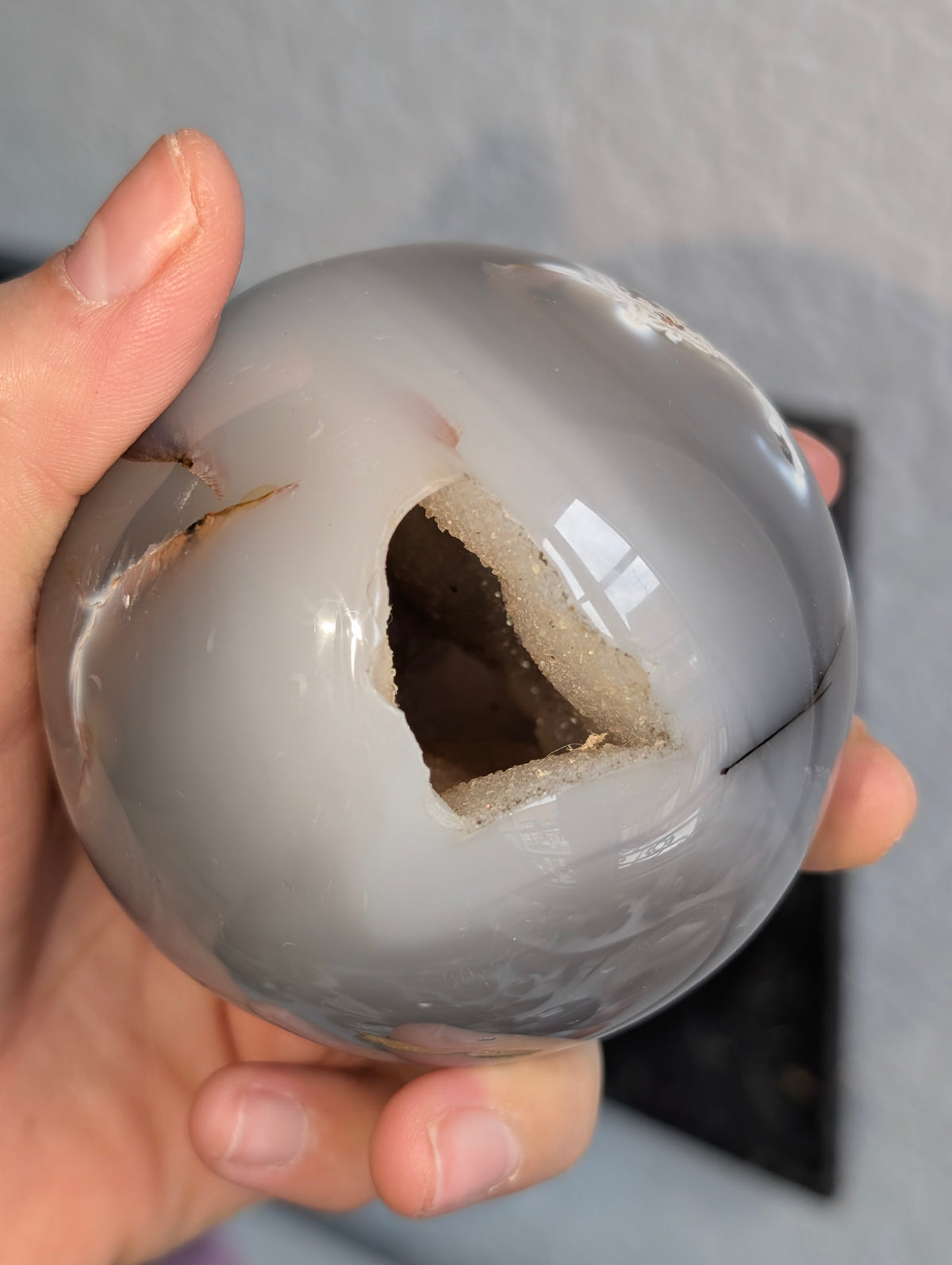 Sphère agate orque 8 cm