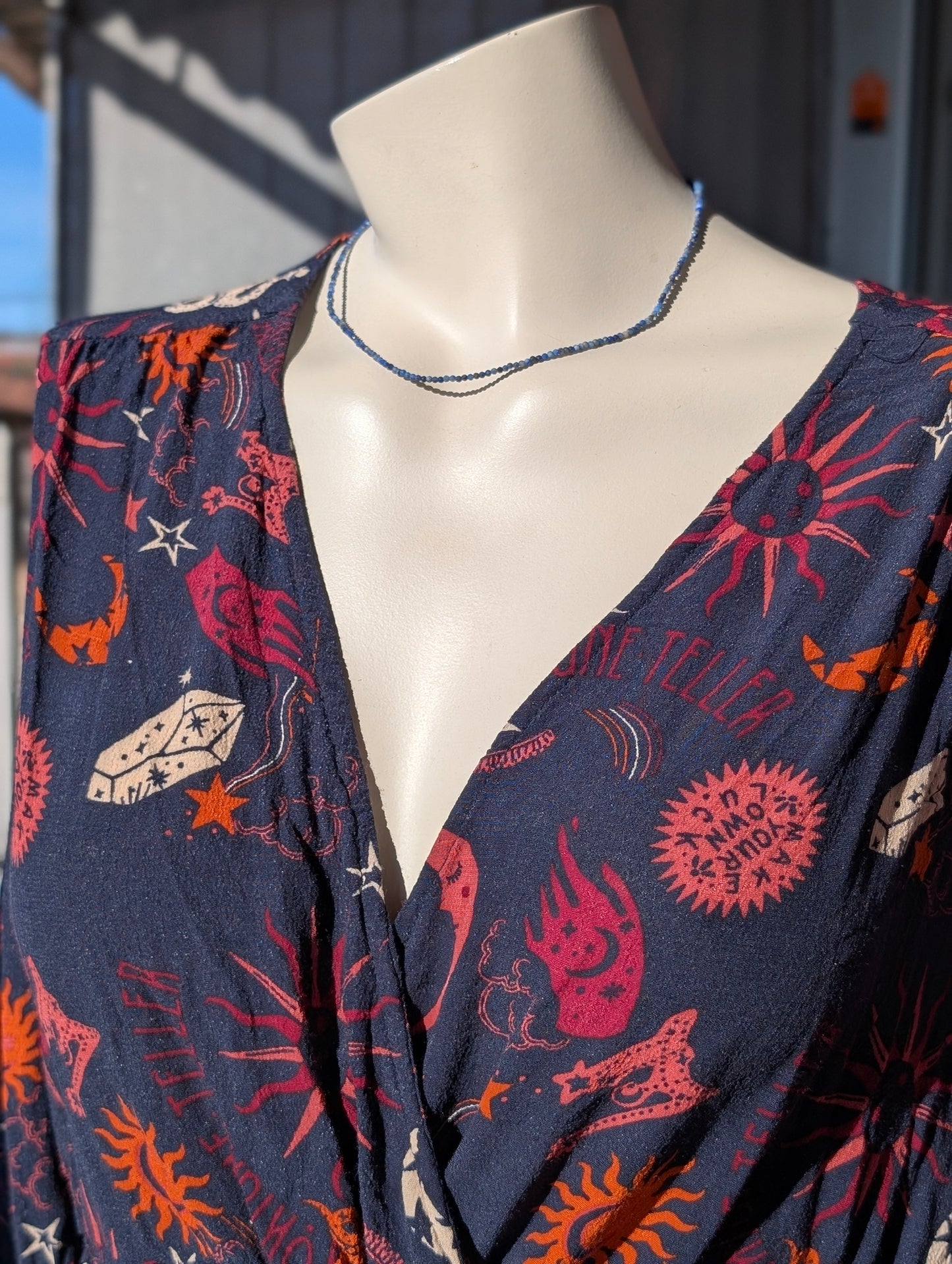 Collier ras du cou lapis lazuli