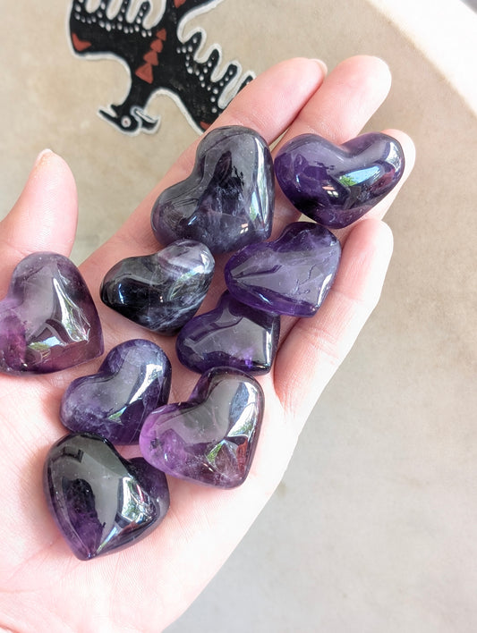 Coeur améthyste qualité +