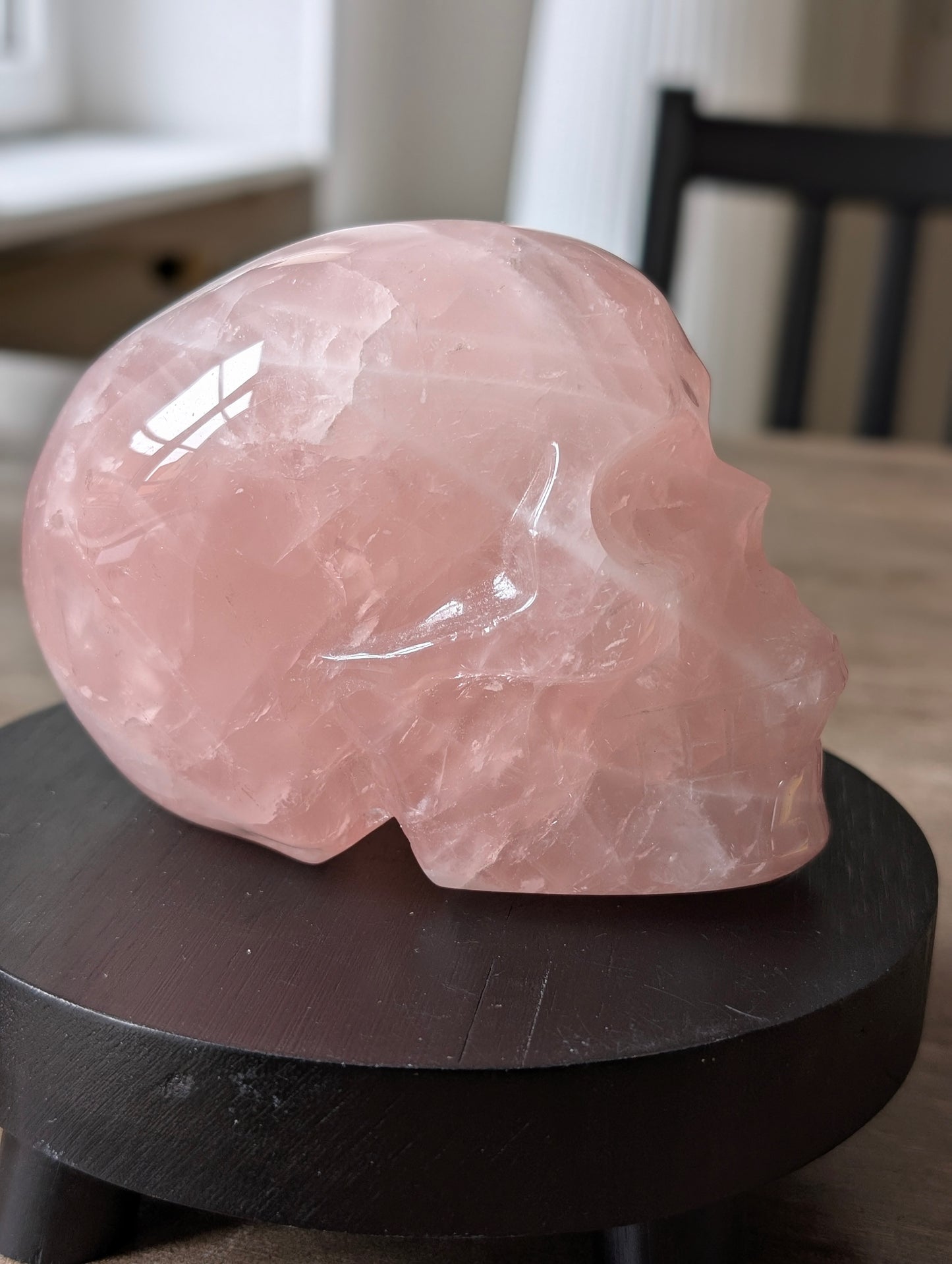 Statue quartz rose