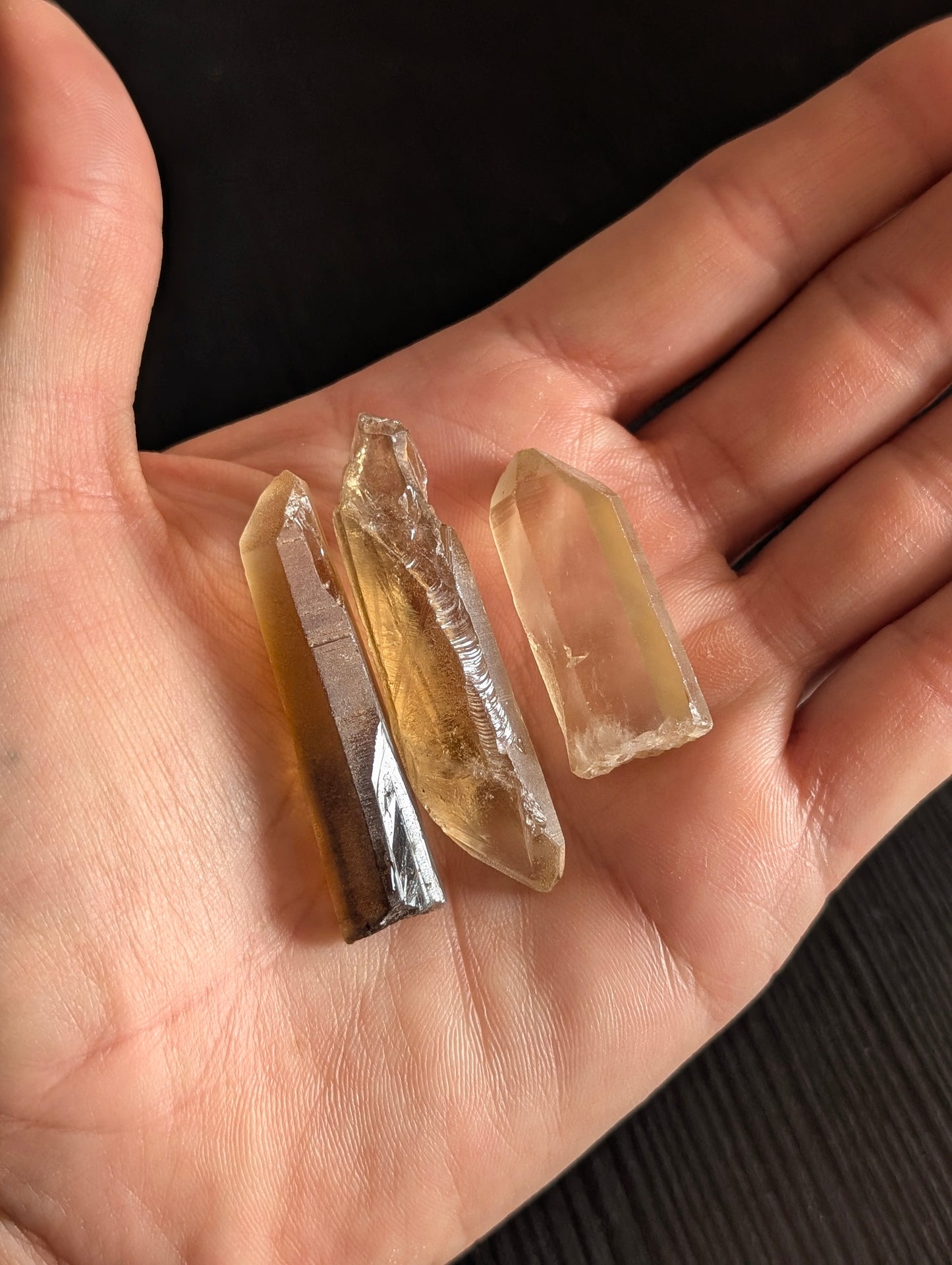 Pointes de citrine véritables