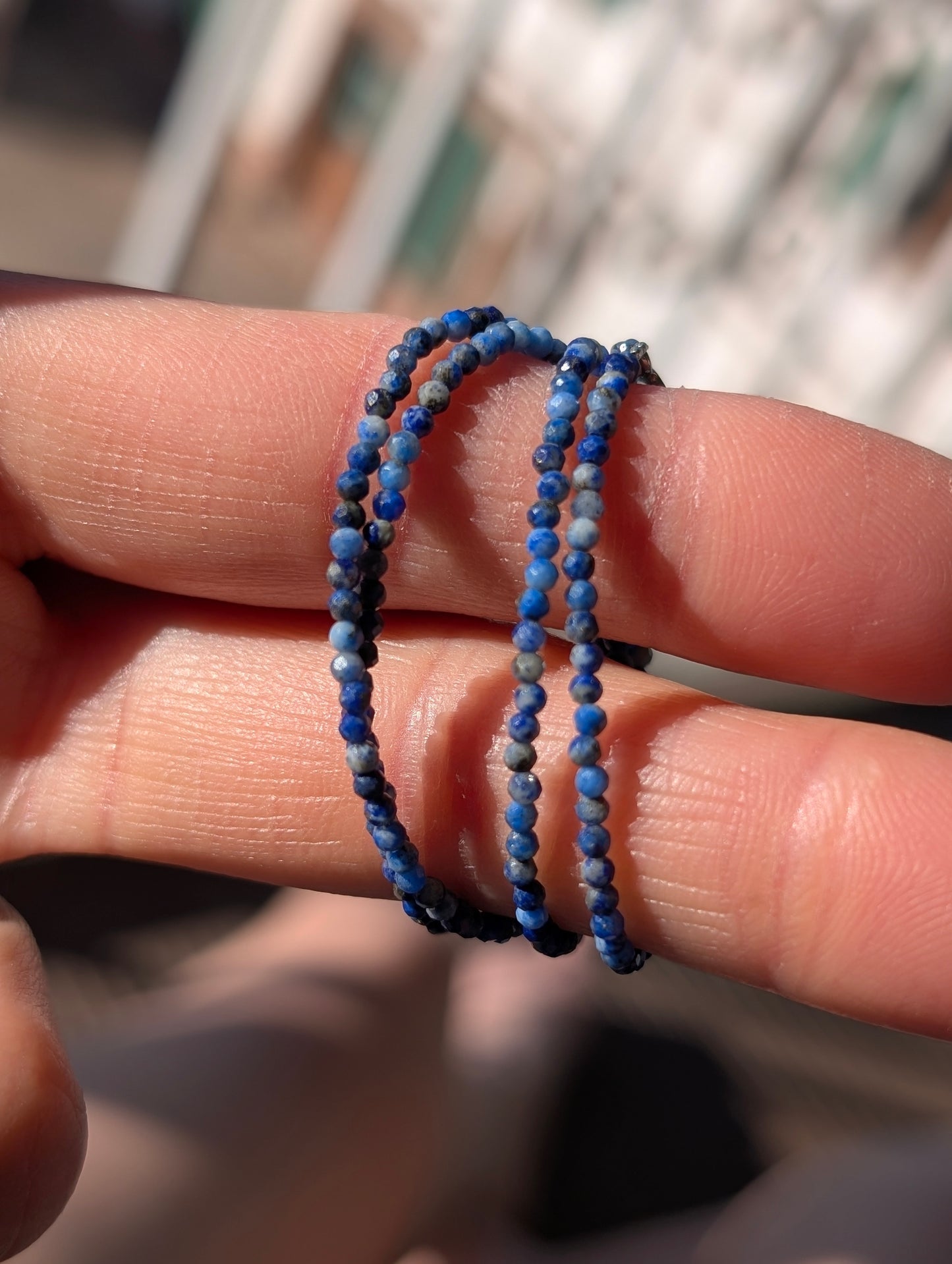 Collier ras du cou lapis lazuli