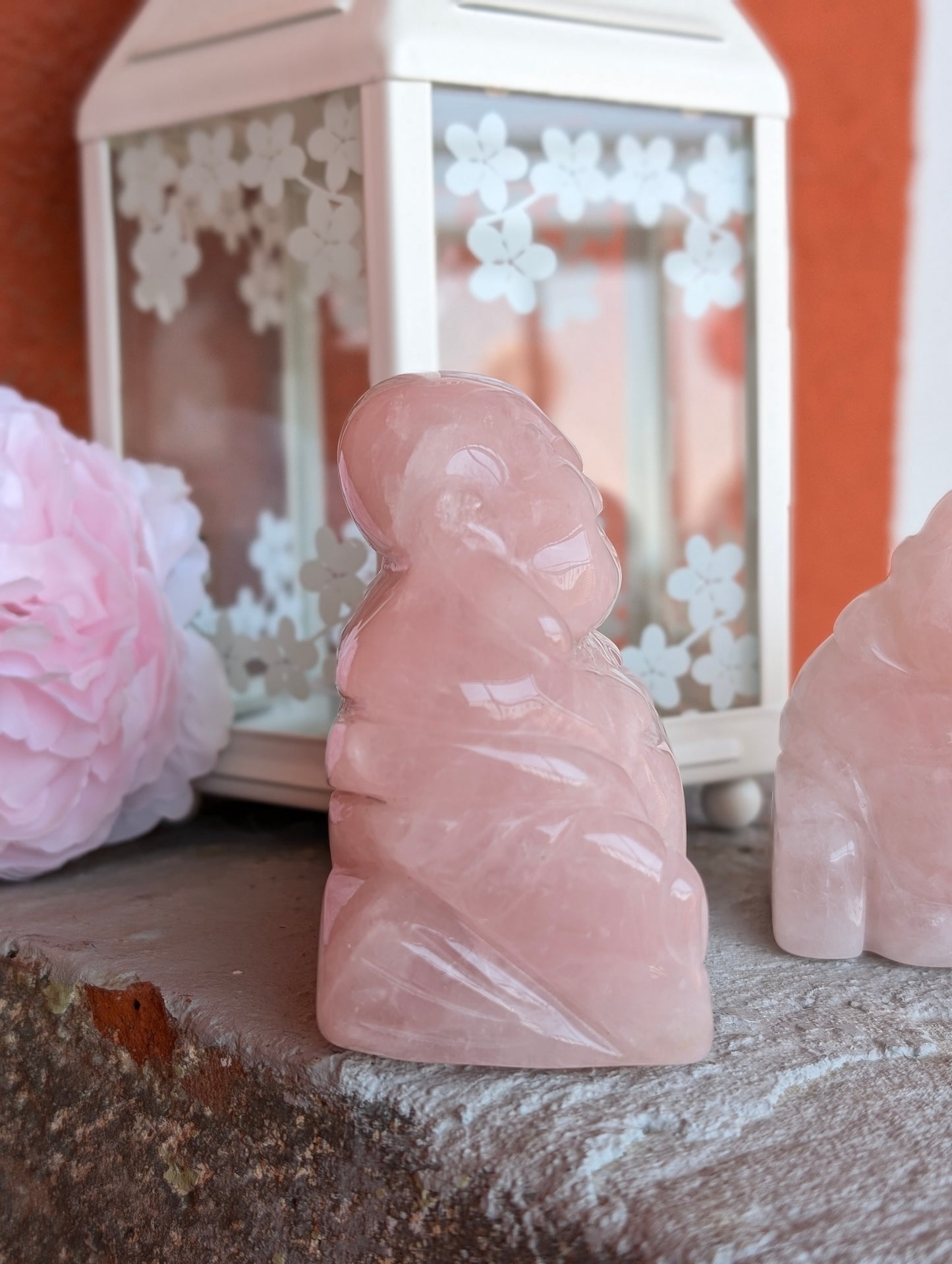 Bouddha quartz rose