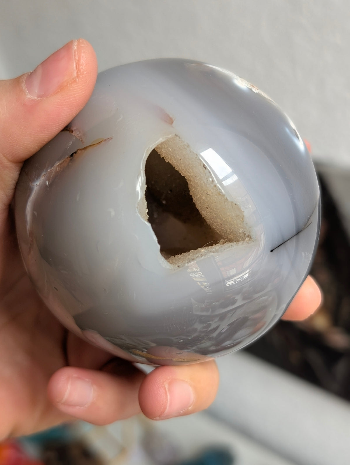 Sphère agate orque 8 cm