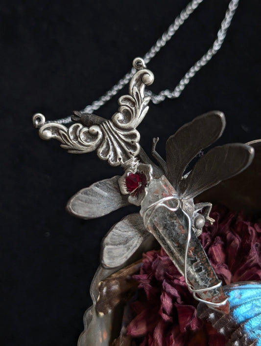 Collier avec jolie lodolite belge Bierghes