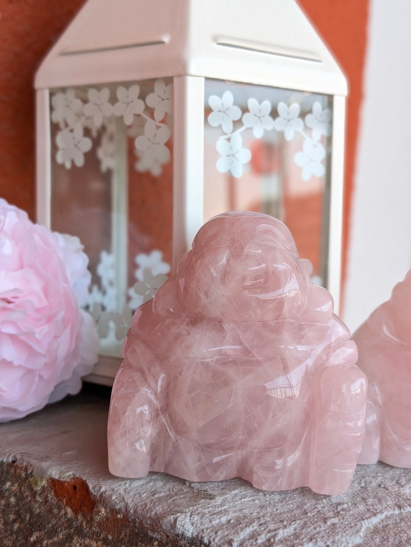 Bouddha quartz rose