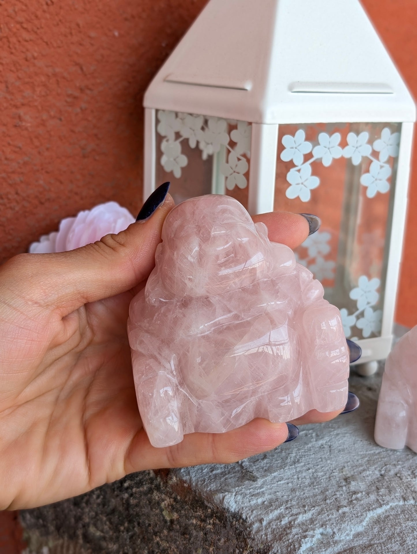 Bouddha quartz rose