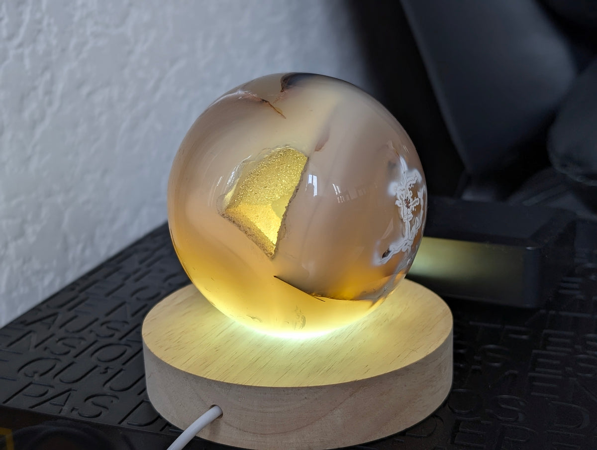 Sphère agate orque 8 cm
