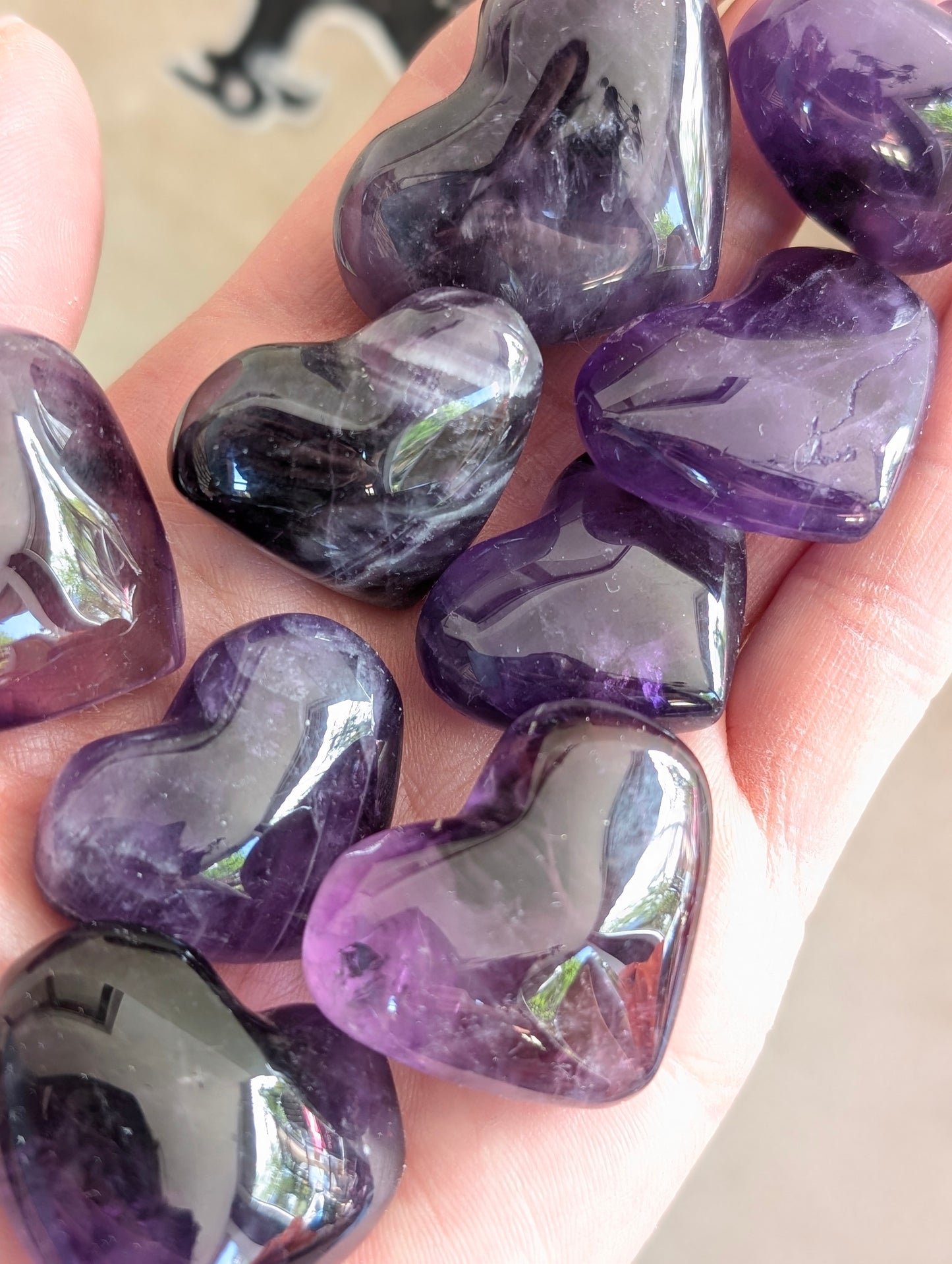 Coeur améthyste qualité +