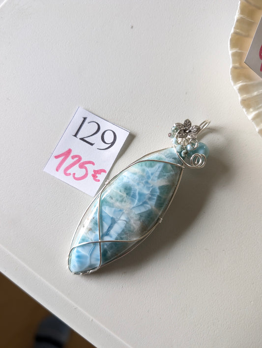 Collier XXL avec larimar