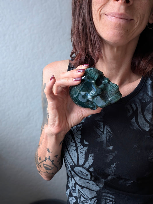 Statue agate mousse