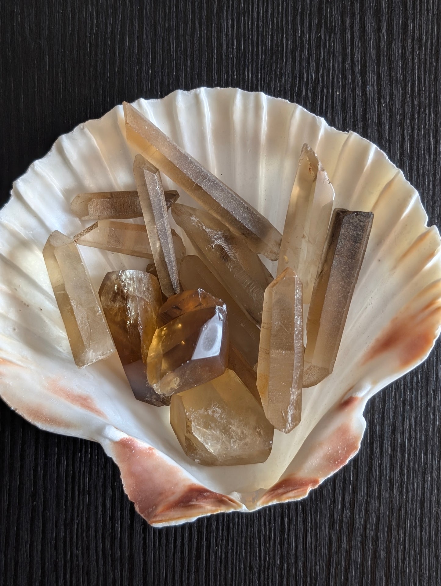 Pointes de citrine véritables