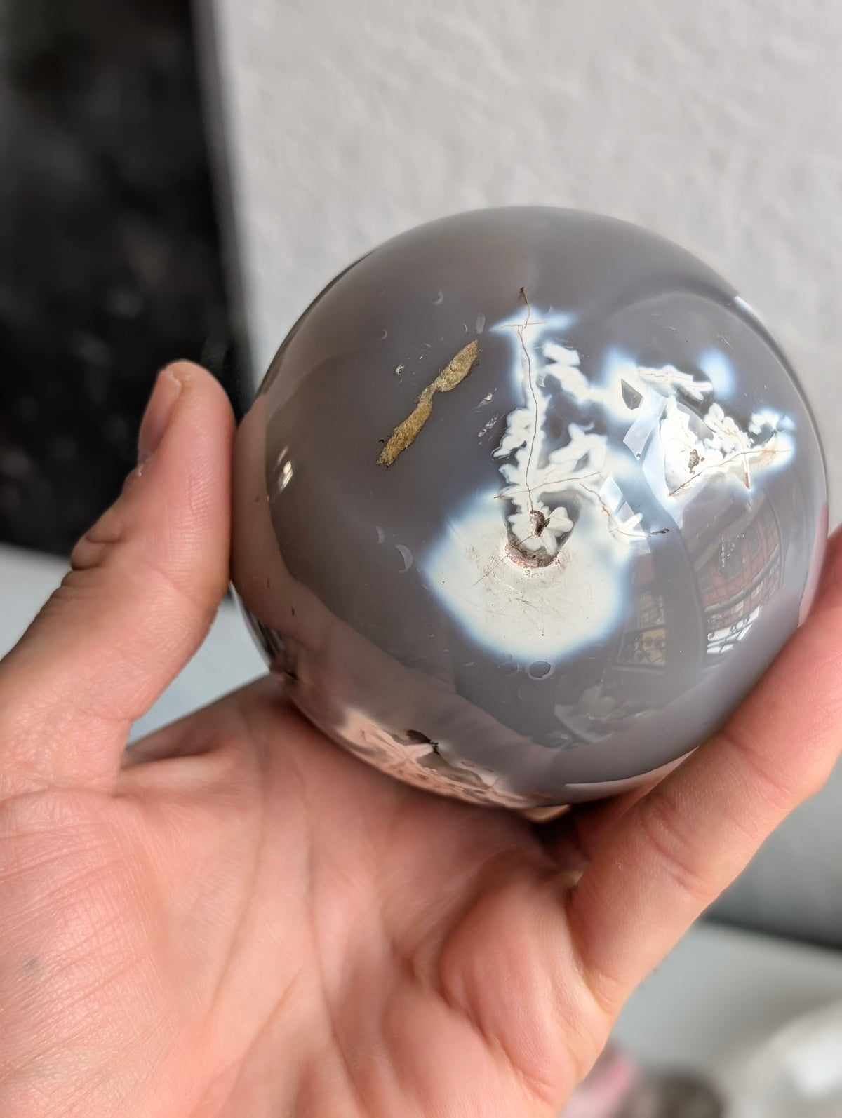 Sphère agate orque 8 cm