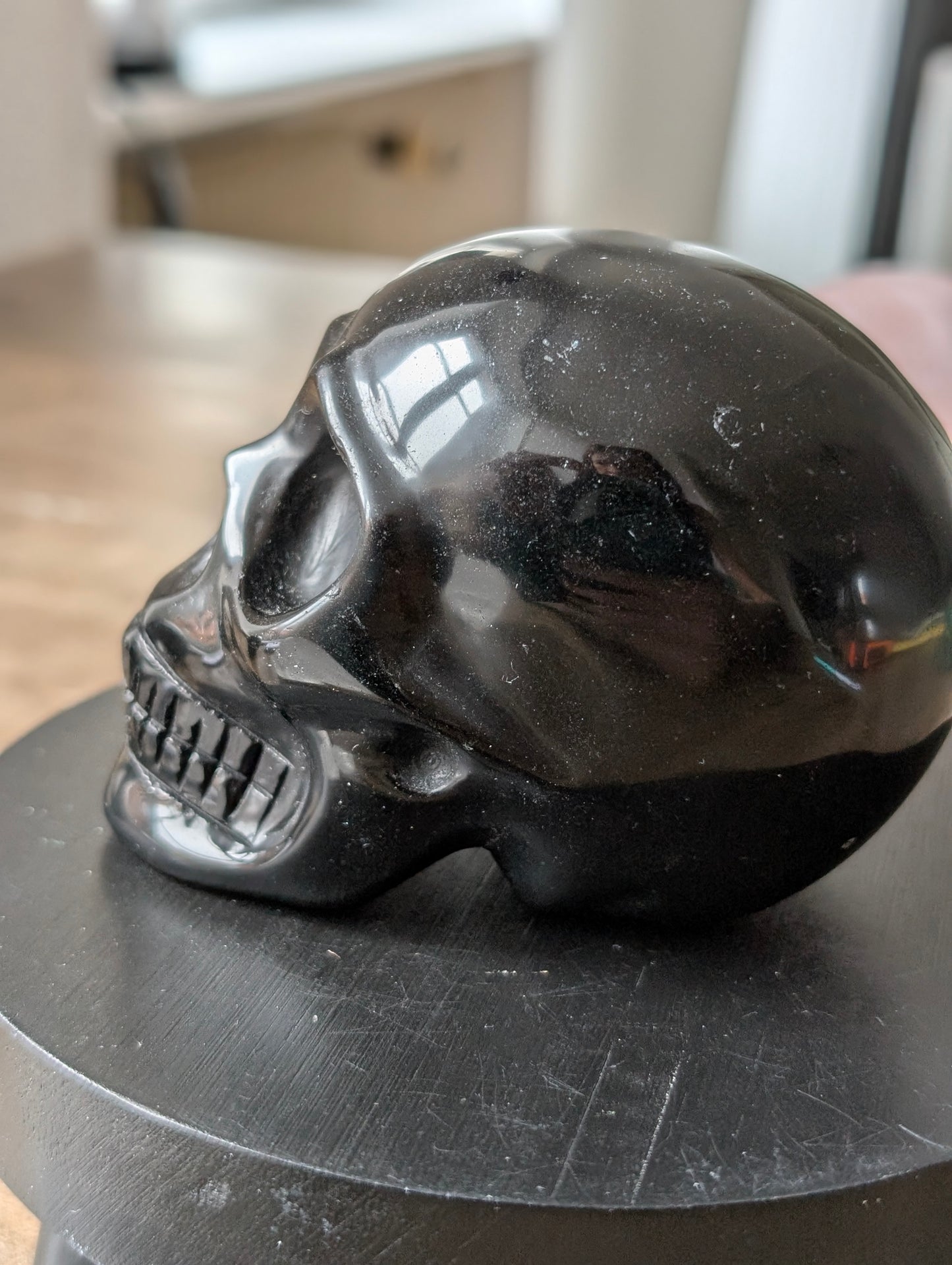 Statue obsidienne noire ABÎMÉ prix bradé