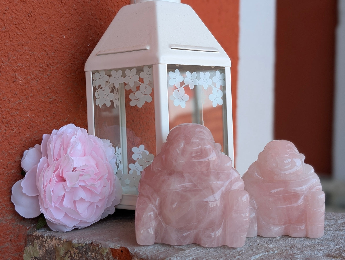 Bouddha quartz rose