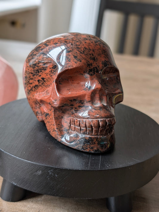 Statue obsidienne acajou