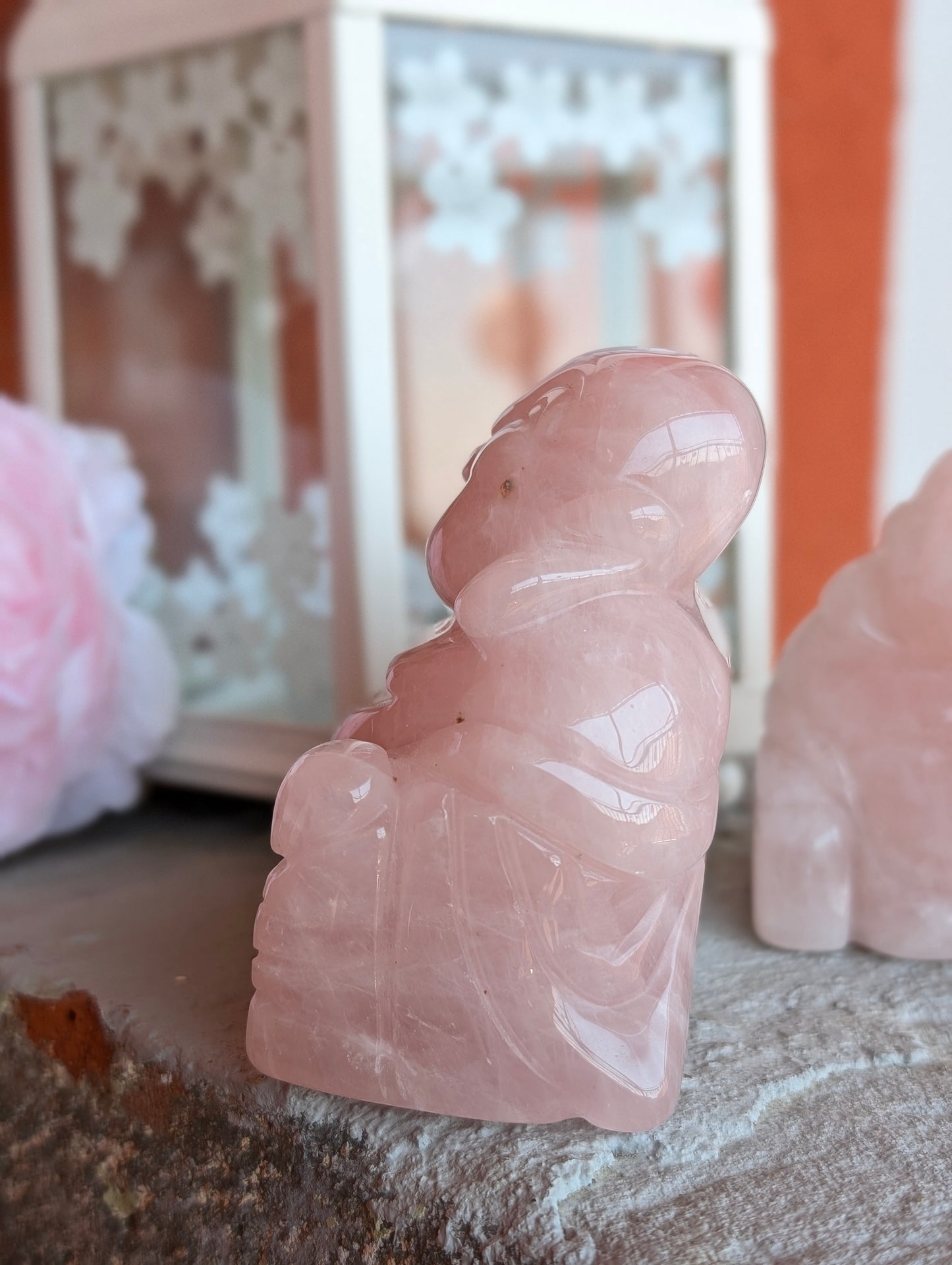 Bouddha quartz rose