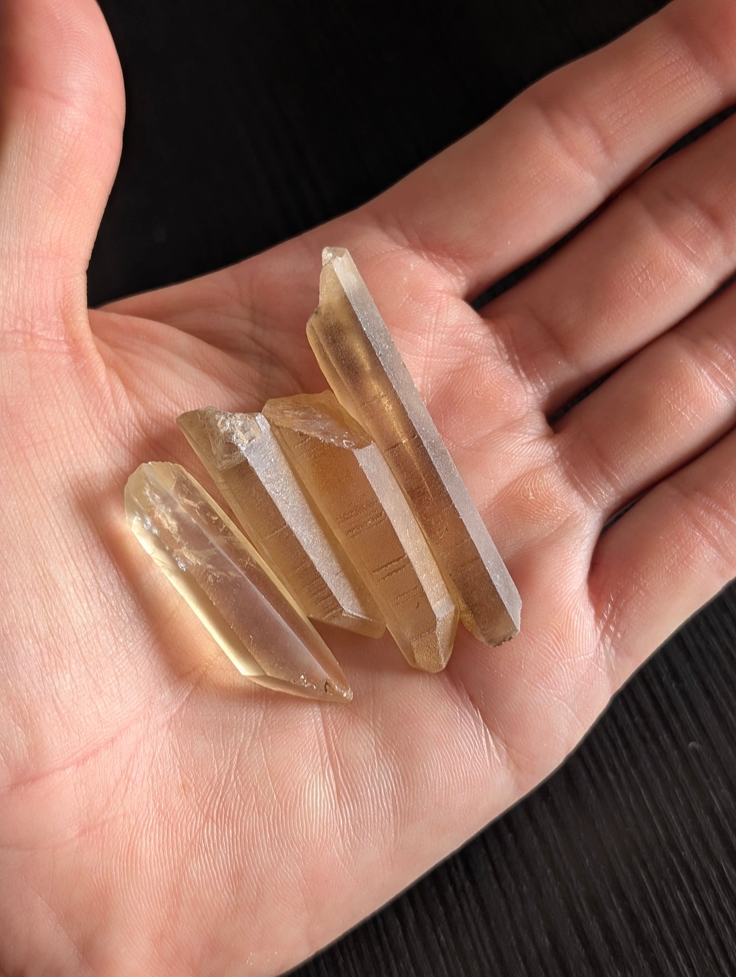 Pointes de citrine véritables