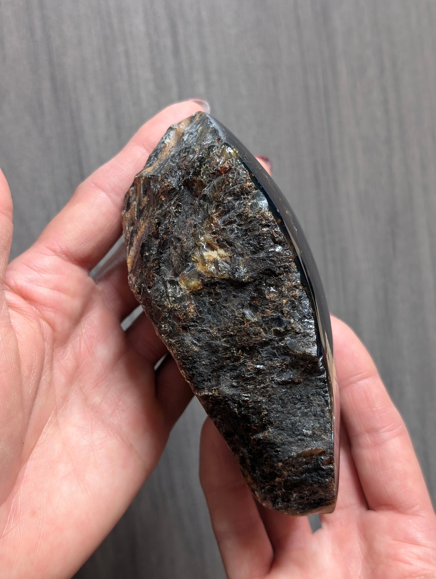 Morceau ambre bleu 250 g