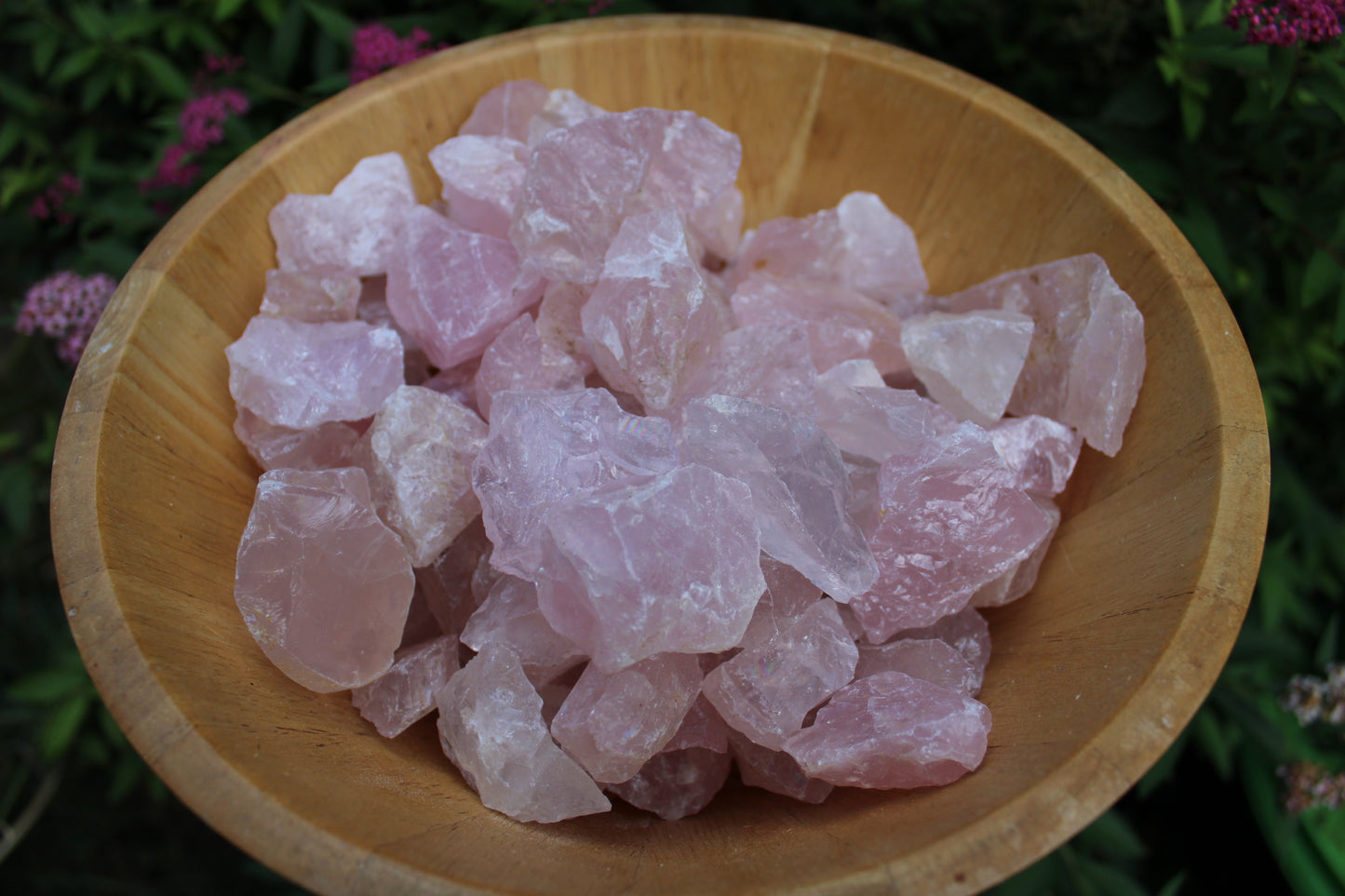 1 morceau brut de quartz rose moyen