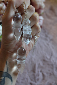 1 pendule en véritable cristal de roche
