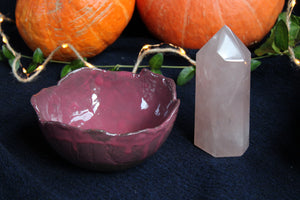 Lot mariage poterie locale et pointe de quartz rose - COLIS