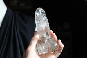 1 pénis en cristal de roche 12 cm