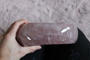 1 bol en quartz rose 2.44 kg 19x12 cm