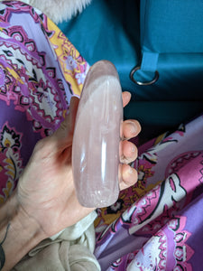 1 quartz rose à poser - 736 grammes