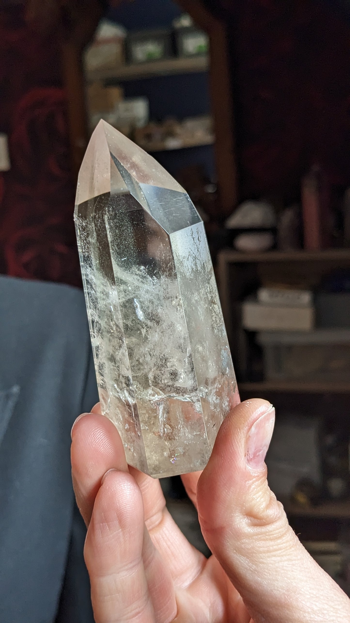 1 pointe de quartz 9 cm