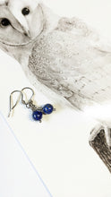 Charger la photo dans la galerie, Boucles d&#39;oreilles avec lapis lazuli inox