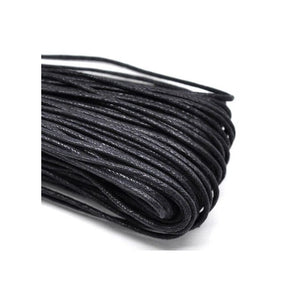 Cordon noir 68 - 70 cm environ pour collier  1.5 mm épaisseur